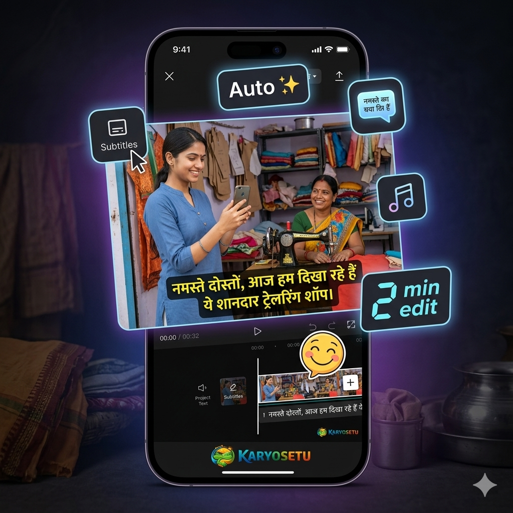 AI-powered video editing with CapCut — auto subtitles and smart editing